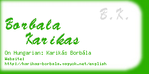 borbala karikas business card